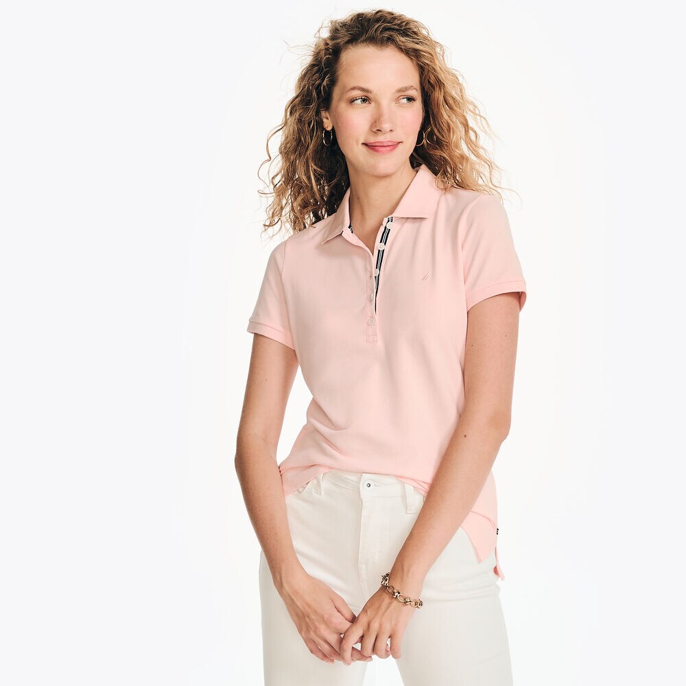 5-Button Polo,Fancytail Fuschia,large