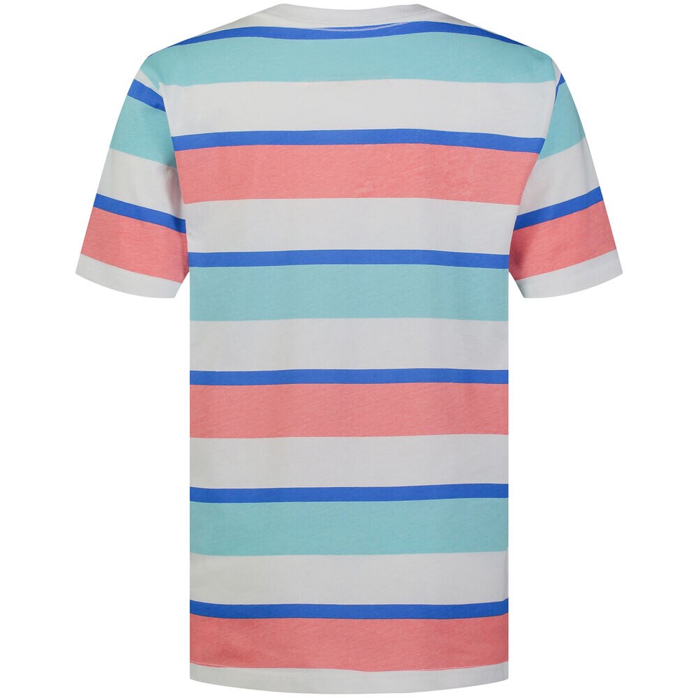 Toddler Boys' Happy Stripe T-Shirt (2T-4T),Buoy Red,large