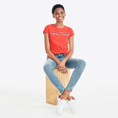 MULTICOLOR METALLIC LOGO T-SHIRT,Tomales Red,large