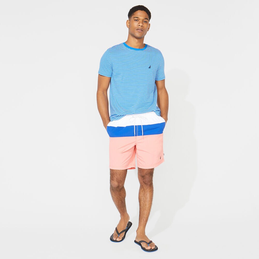 8" COLORBLOCK QUICK-DRY SWIM,Pale Coral,large