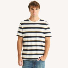 Yarn-Dyed Striped Shirt,Sail White,large