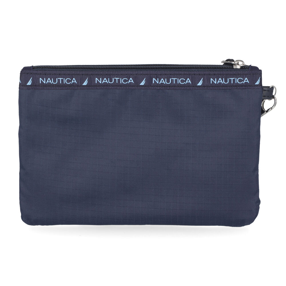 NYLON LOGO WRISTLET,Workshirt Blue,large