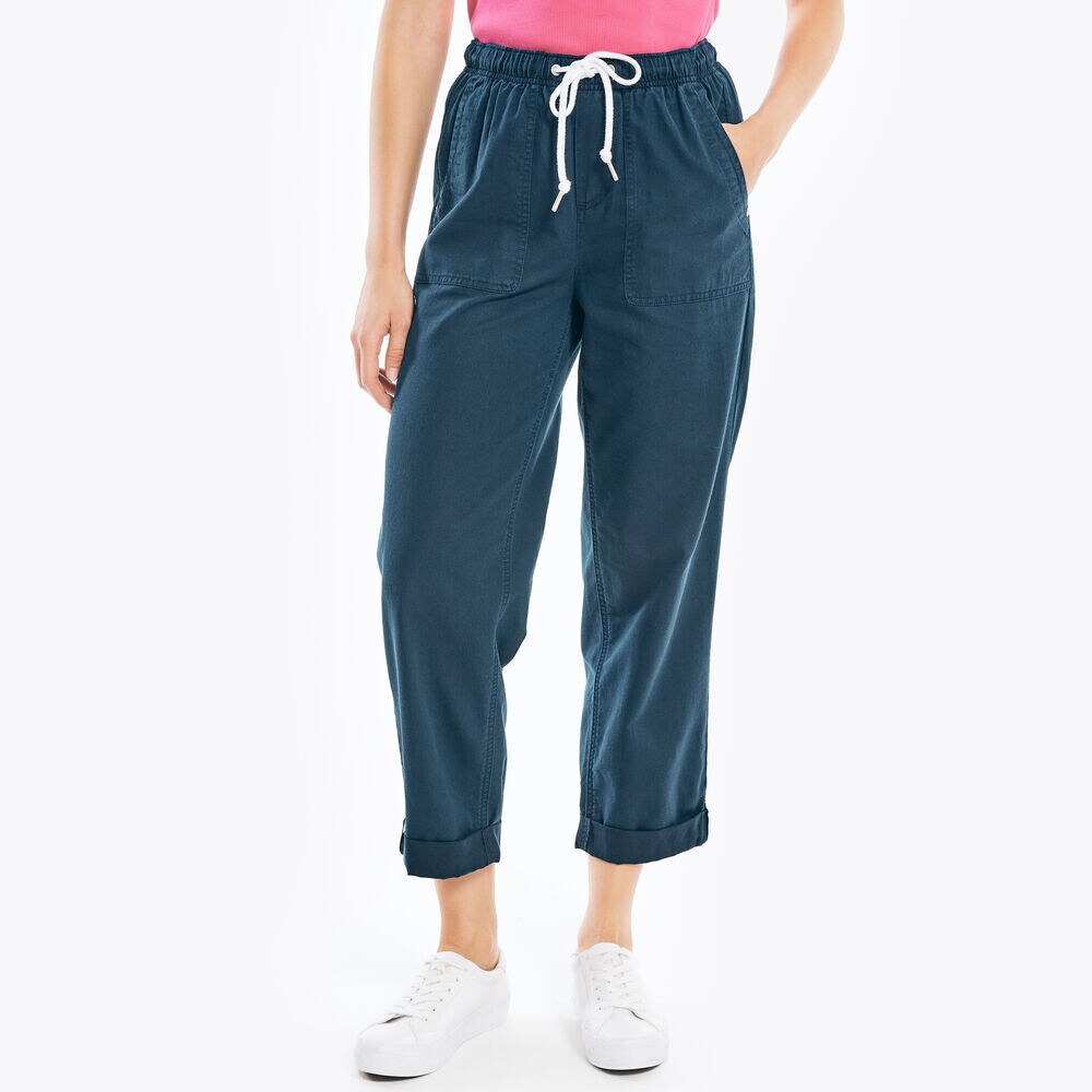 SUSTAINABLY CRAFTED PULL-ON PANT,Stellar Blue Heather,large