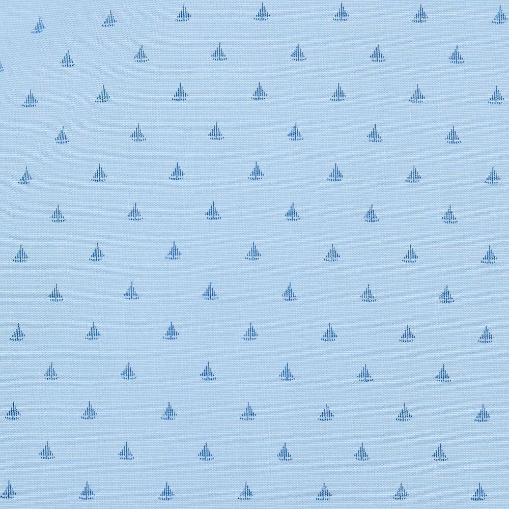 CLASSIC FIT WRINKLE-RESISTANT BOAT PRINT SHORT SLEEVE SHIRT,Little Boy Blue,large