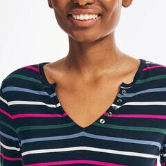 STRIPED HENLEY,Stellar Blue Heather,large