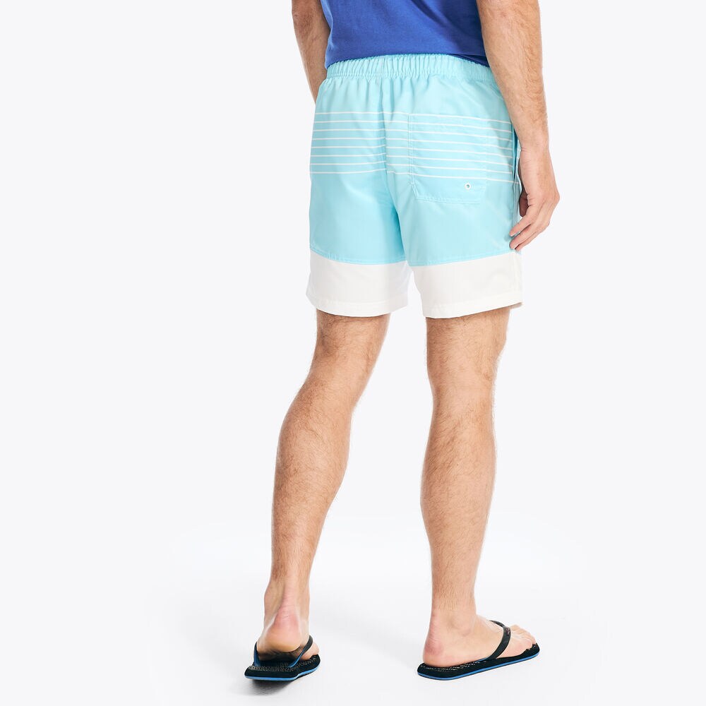 6" Striped Quick-Dry Swim,Angel Blue,large