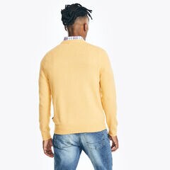 CREWNECK SWEATER,Yellow,large