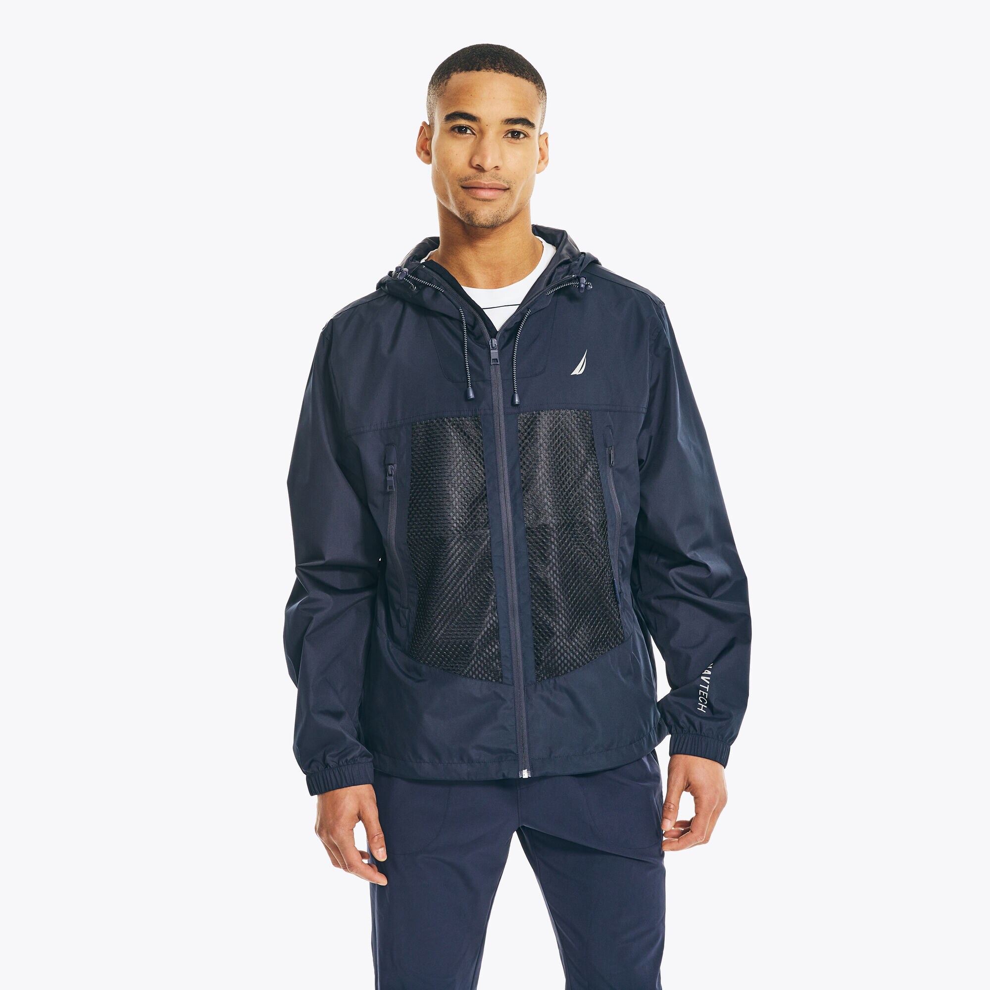 NAVTECH PACKABLE JACKET,Navy,large