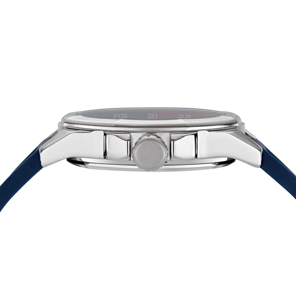 SILICONE 3-HAND WATCH,Multi,large