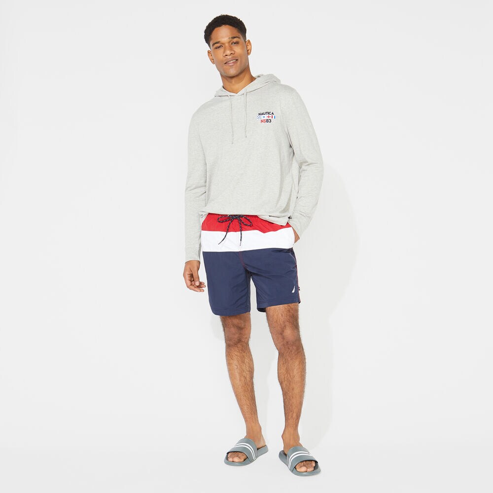 8" COLORBLOCK QUICK-DRY SWIM,Nautica Red,large