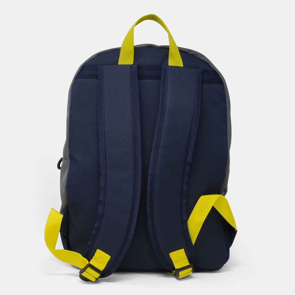 MESH-ACCENTED LOGO TRI-PANEL BACKPACK,Gunmetal Grey,large