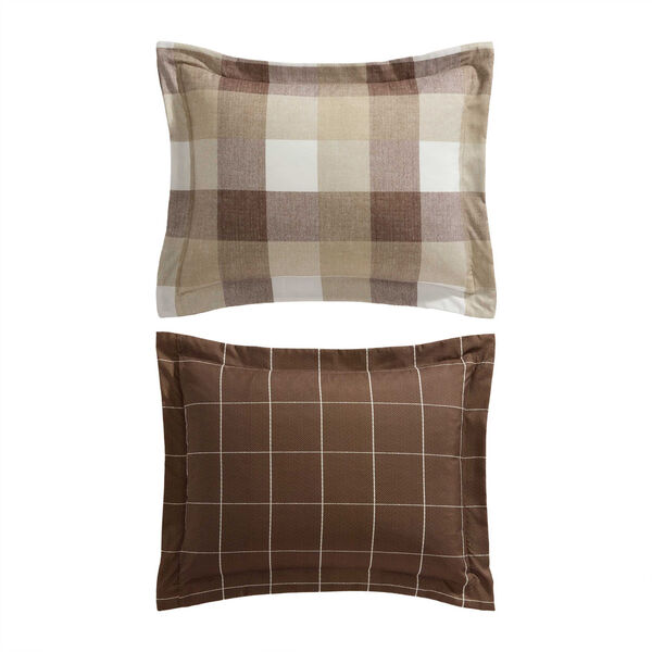 Peyton Beige Plaid Twin/Twin XL Comforter Set