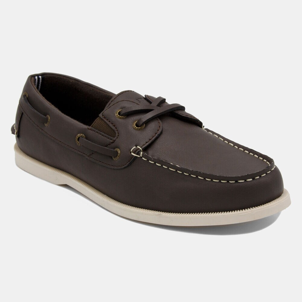 Linder Boat Shoe in Brown,Brown,large
