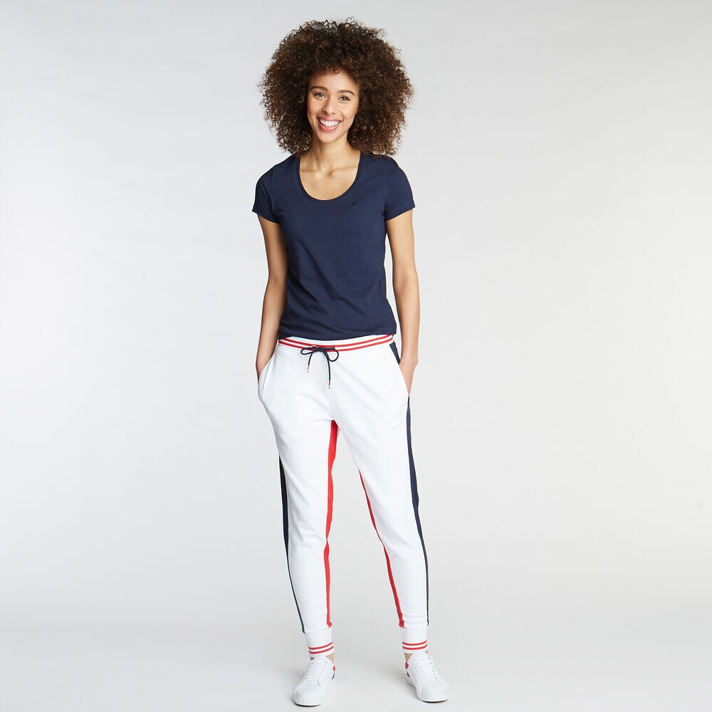 FRENCH TERRY JOGGER,Bright White,large