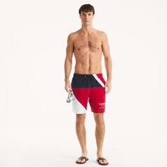 8" Heritage Colorblock Quick-Dry Swim,Nautica Red,large