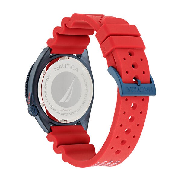 Nautica Vintage 3-Hand Silicone Watch