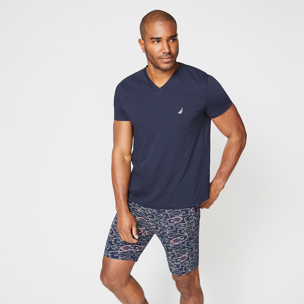 9.5" SPEEDBOAT PRINT SHORT,Navy,large