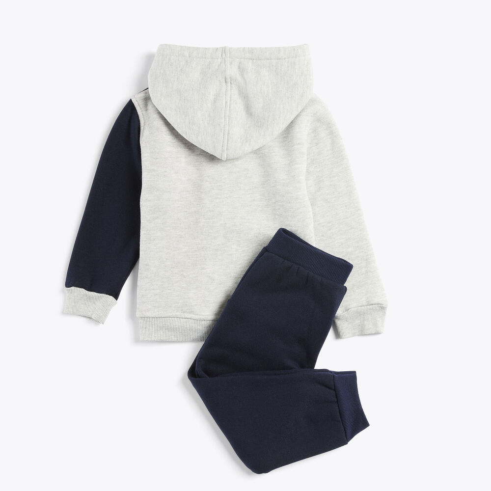 INFANT BOYS' FLEECE HOODIE 2PC JOGGER SET (12M-24M),Anchor Grey,large