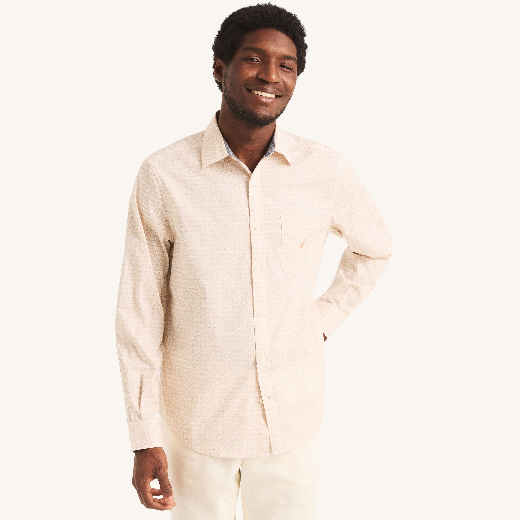 Printed Shirt,Bright White,large