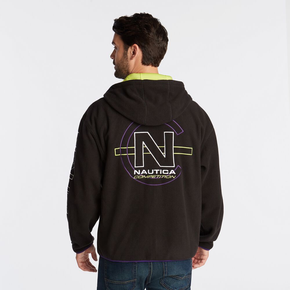 NAUTICA COMPETITION NAUTEX FULL-ZIP HOODIE,True Black,large