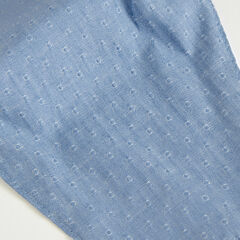 DOT PRINT DENIM AND SOLID REUSABLE FACE MASK, 2 PACK,Antique White Wash,large