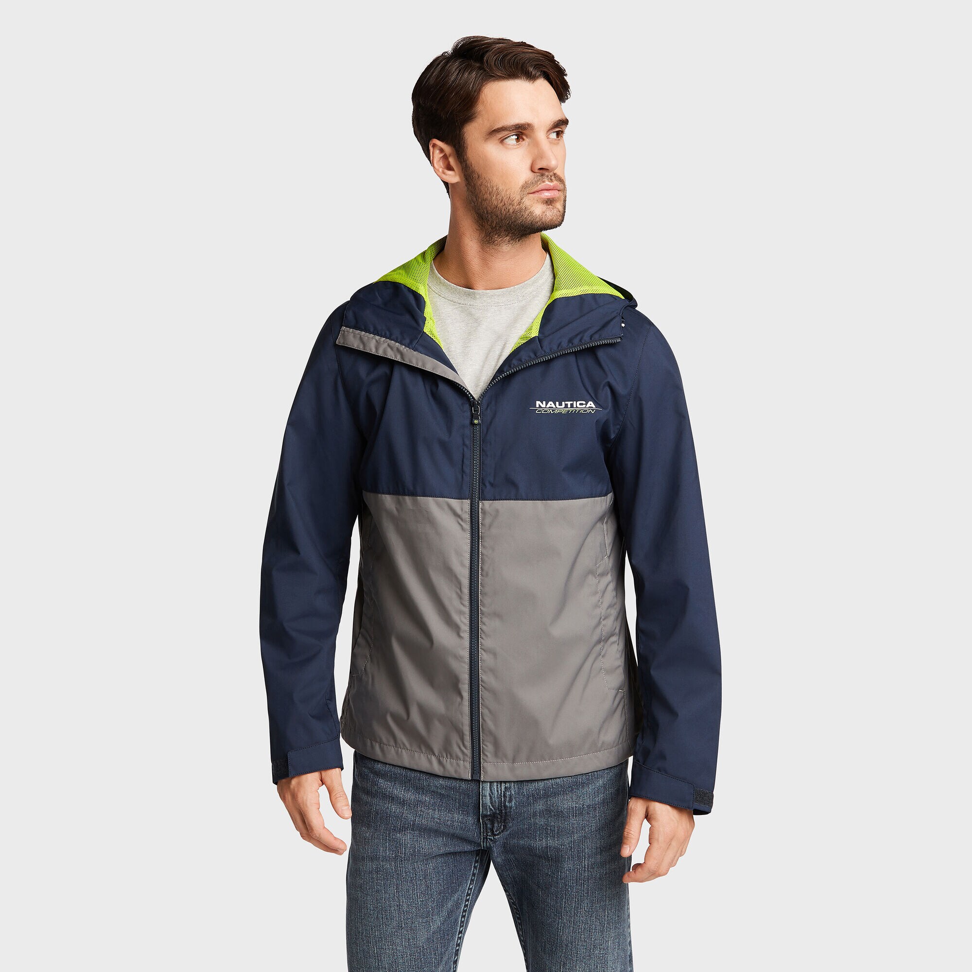 Competition Hooded Training Jacket,Navy,large