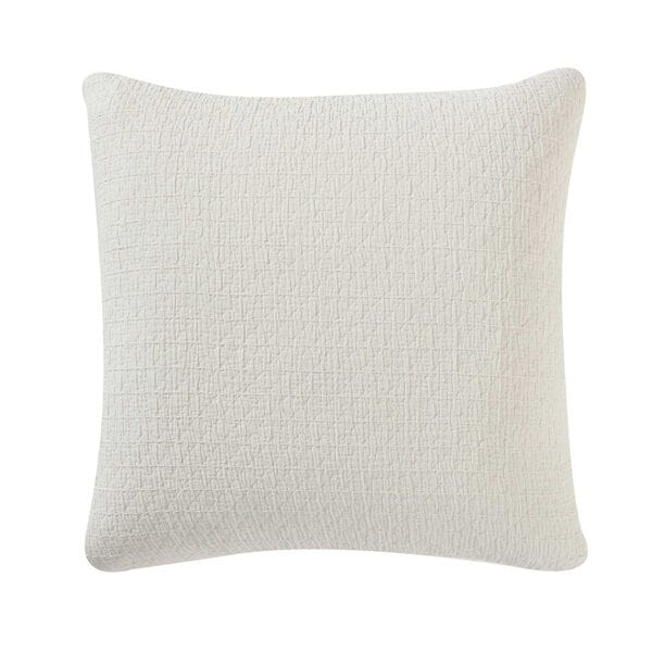 Wave Texture White Decorative Pillow
