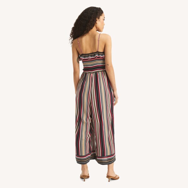 Striped Ruffle Jumpsuit