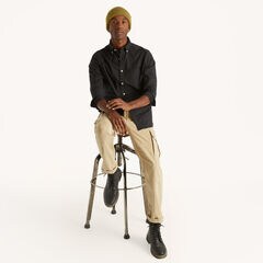 Solid Oxford Shirt,True Black,large