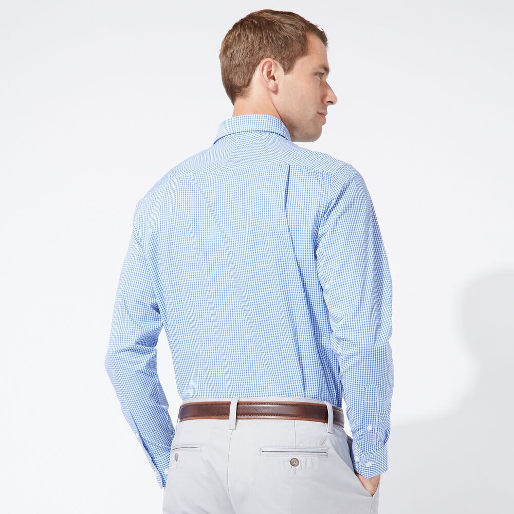 CLASSIC FIT STRETCH-COTTON SHIRT,South Beach Aqua,large