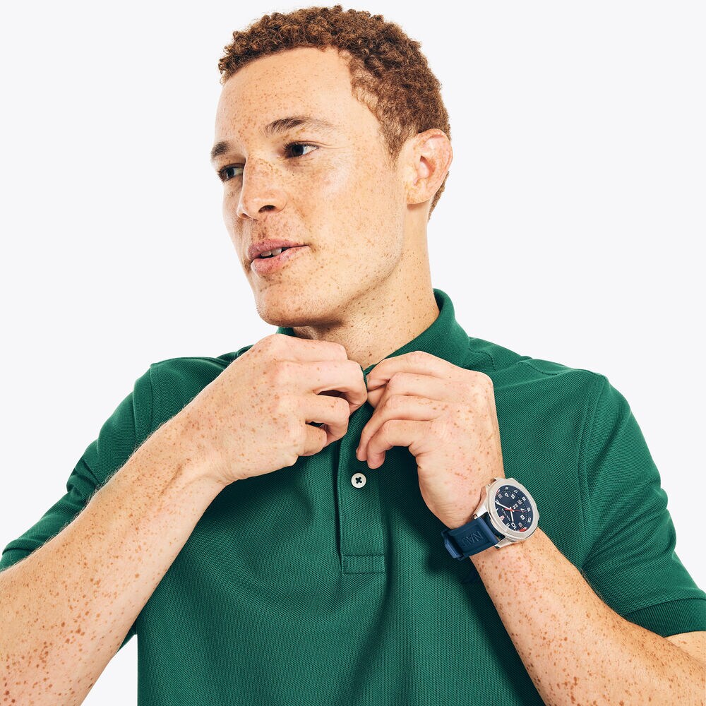 SUSTAINABLY CRAFTED CLASSIC FIT PERFORMANCE DECK POLO,Cosmic Fern,large