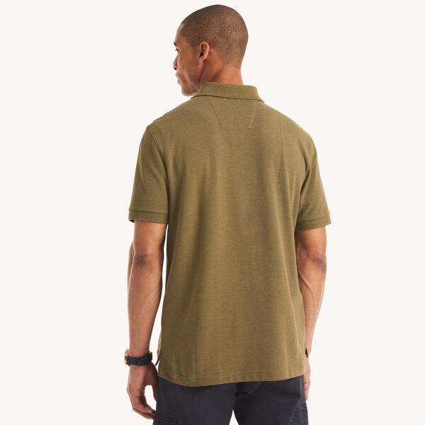 Classic Fit Heather Deck Polo
