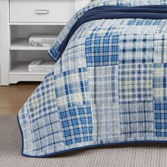 RAIEFORD KING REVERSIBLE QUILT AND SHAM SET,Heather,large