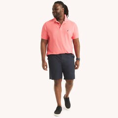 Big & Tall Classic Fit Deck Polo,Teaberry,large