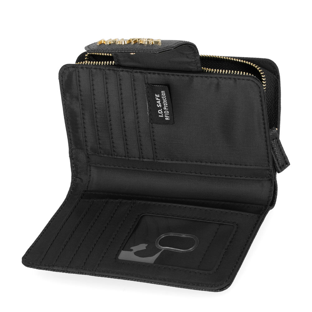 Slim Zip Wallet,Black,large