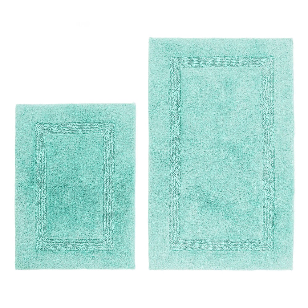 Peniston Turquoise Bath Rug Set,Sapphire/Pitch Yellow,large