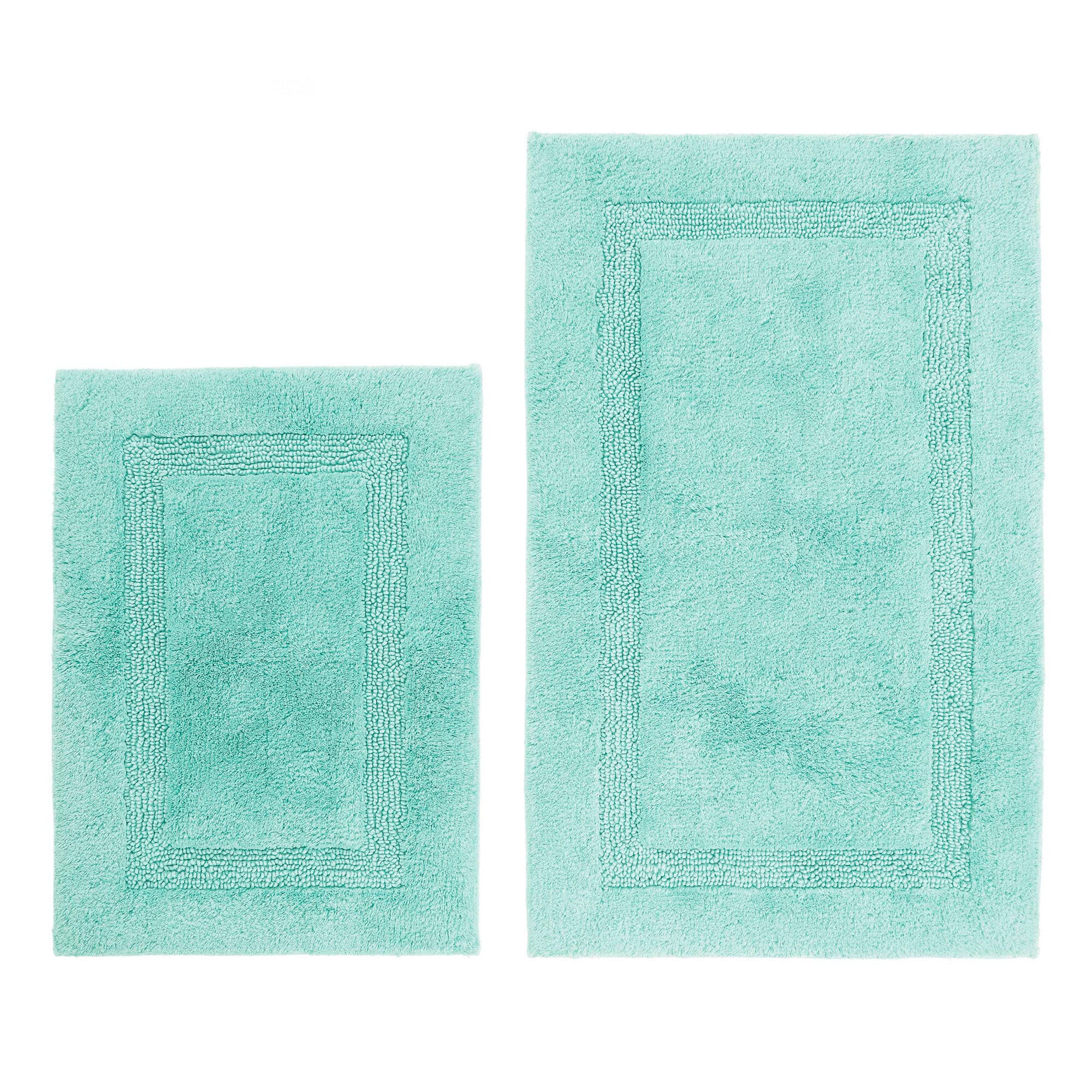 Peniston Turquoise Bath Rug Set,Sapphire/Pitch Yellow,large