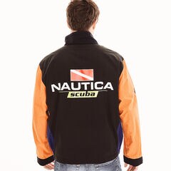 REISSUE COLORBLOCK SCUBA GRAPHIC JACKET,True Black,large