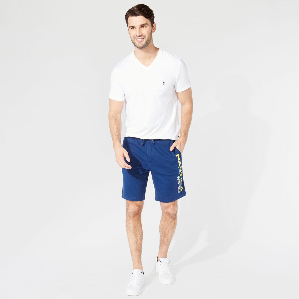 NS-83 PRINT KNIT SHORTS,Estate Blue,large