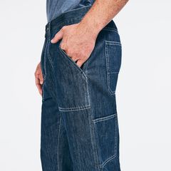 SUSTAINABLY CRAFTED RELAXED FIT UTILITY DENIM,Peacoat,large