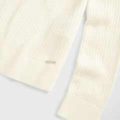 RIBBED OPEN-FRONT CARDIGAN,Marshmallow,large