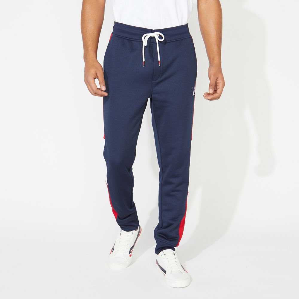 COLORBLOCK SIDE PANEL JOGGER,Navy,large