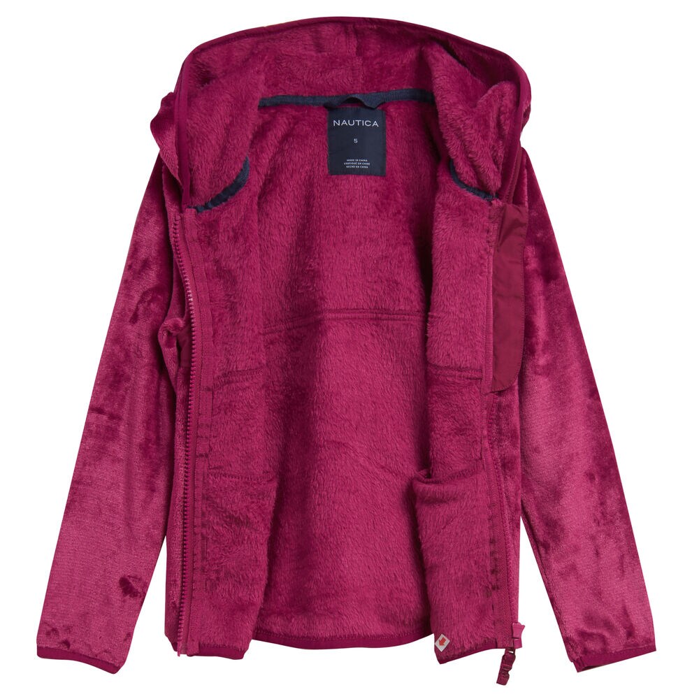 Little Girls' Nautex Full-Zip Hoodie (4-6X),Dusty Pink,large