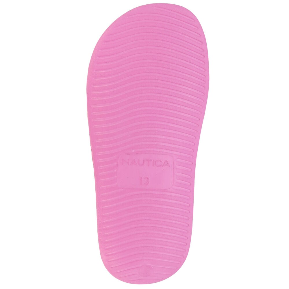 GIRLS' RAINBOW SLIDE SANDAL,Firey Red,large