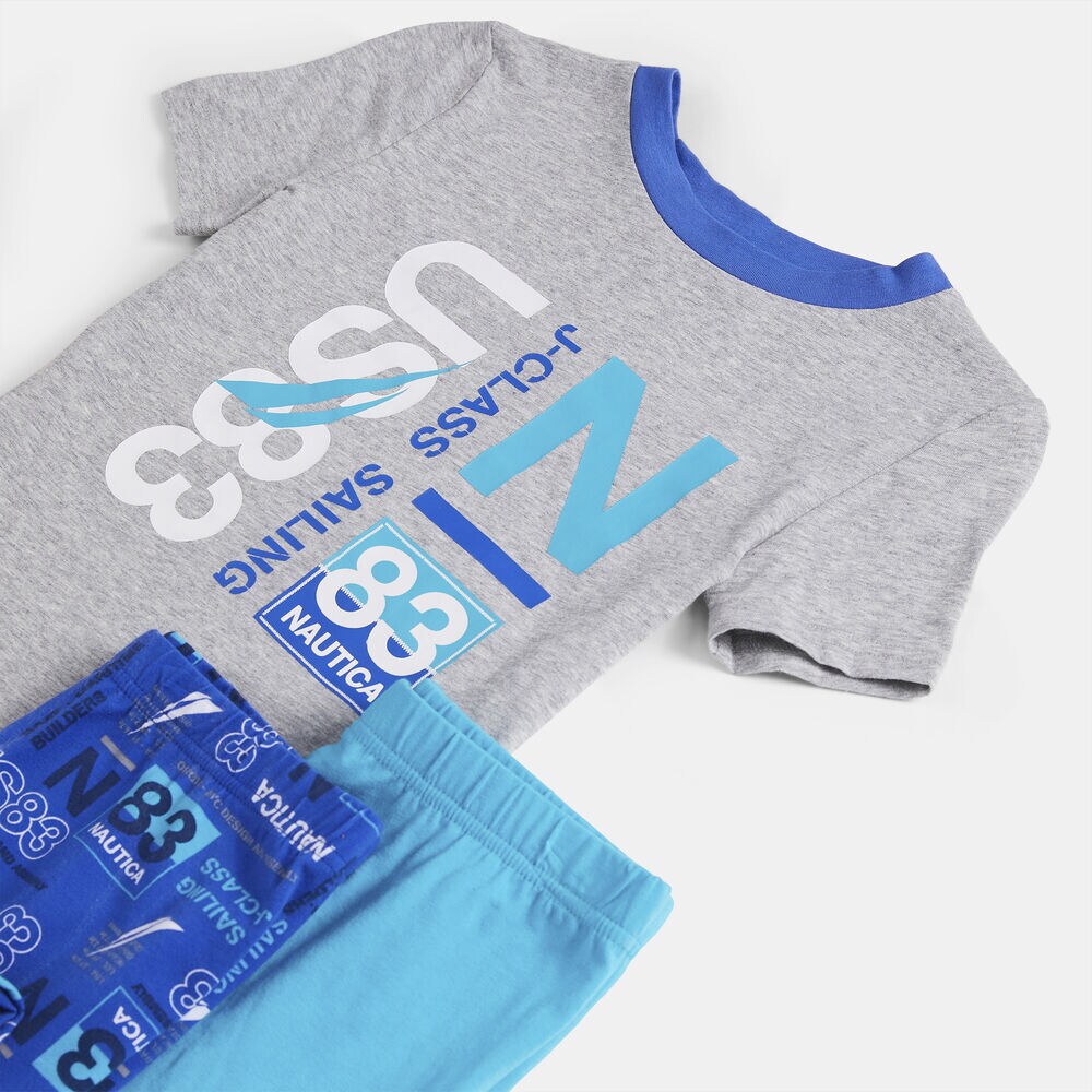 BOYS' BRAND ICON SAILING PRINT 3PC SLEEP SET (8-20),Little Boy Blue,large