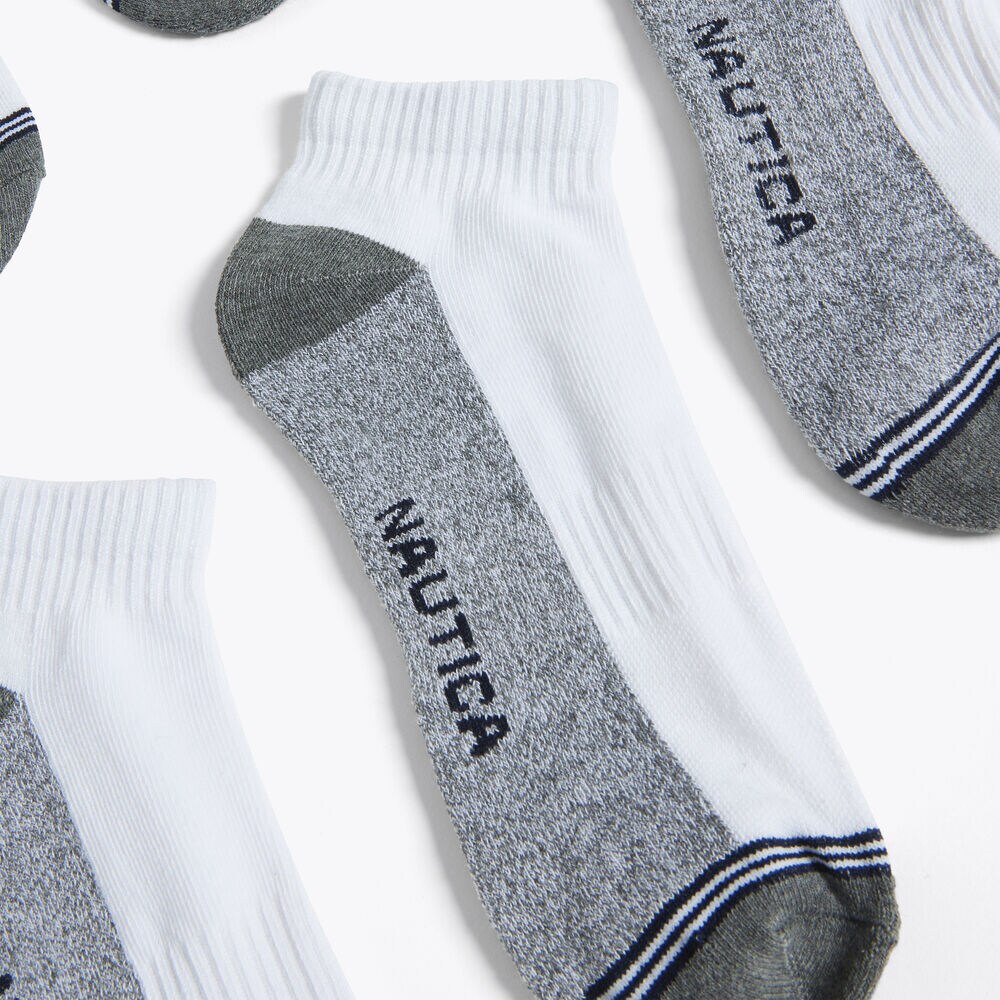 ATHLETIC CORE QUARTER SOCKS, 8-PACK,Dove,large