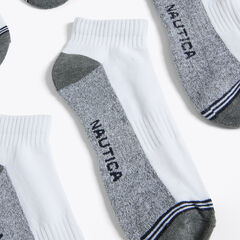 ATHLETIC CORE QUARTER SOCKS, 8-PACK,Dove,large