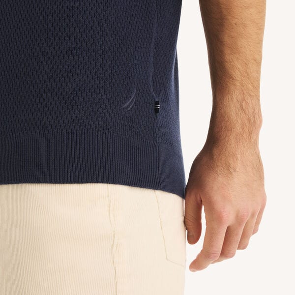 Textured Sweater Polo