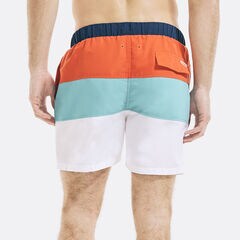 COMPETITION 5" COLORBLOCK SWIM SHORT,Nautica Red,large