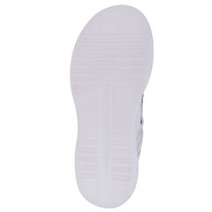 LOGO-STRAP MESH SNEAKER,Grey Heather,large